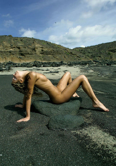 Betty A in Blacksand from Met Art