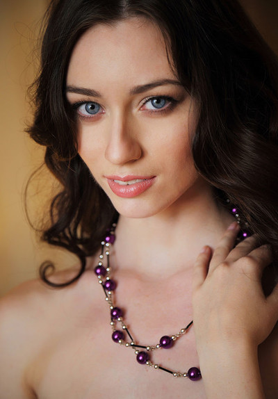 Zsanett Tormay in Let her beautiful face and sparkling eyes seduce you from Met Art