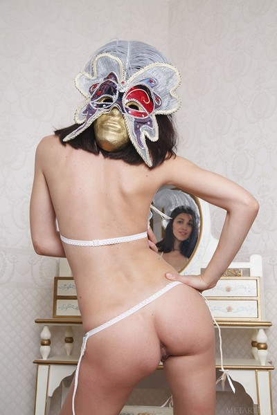 Helen H in My Mask from Met Art
