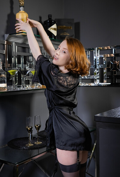 Lottie Magne in Bar Service from Metart